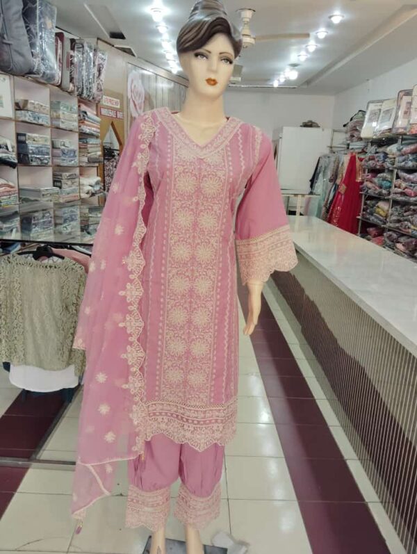 Premium Cotton Heavy Embroidered Afghani Set – Size L
